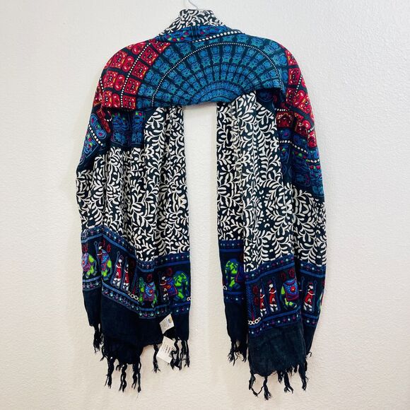 Pareos Del Mar Sarong Wrap Cover Up One Size Multicolor Summer Beach Resort - Picture 10 of 12